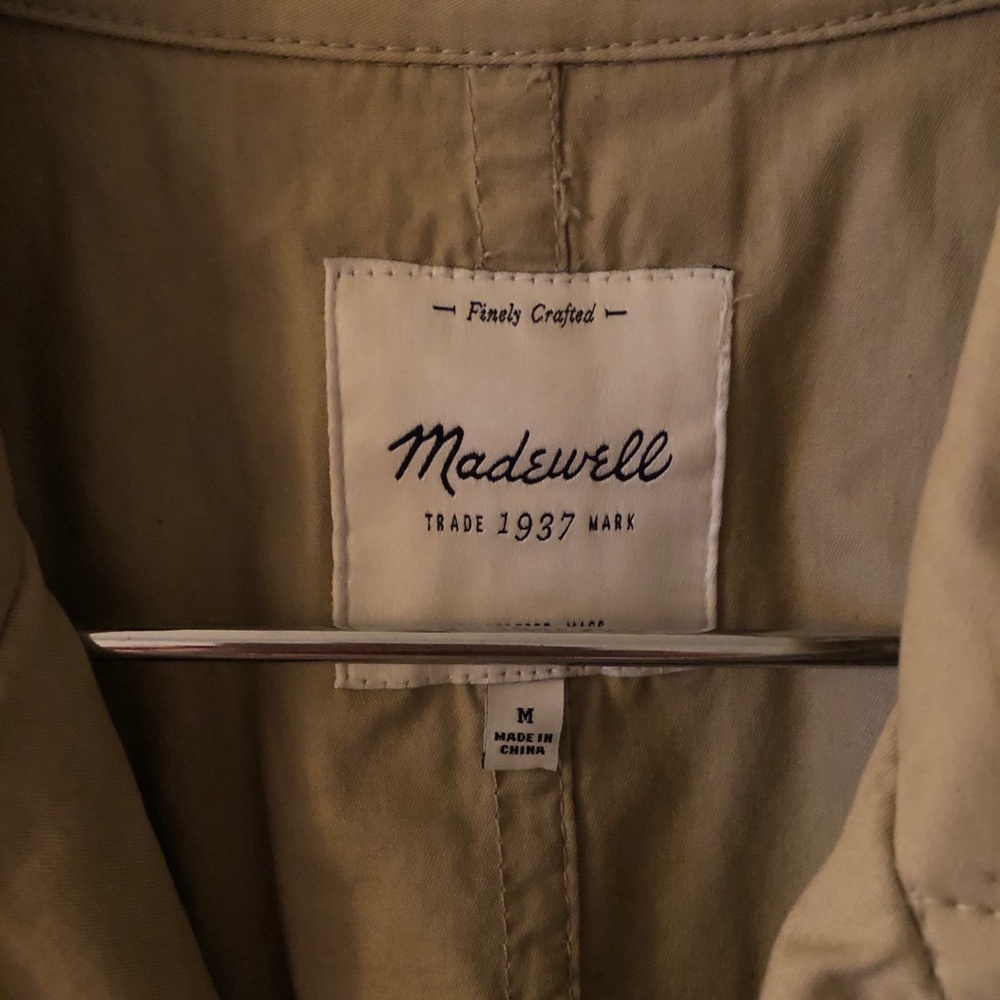Madewell trench coat / size M